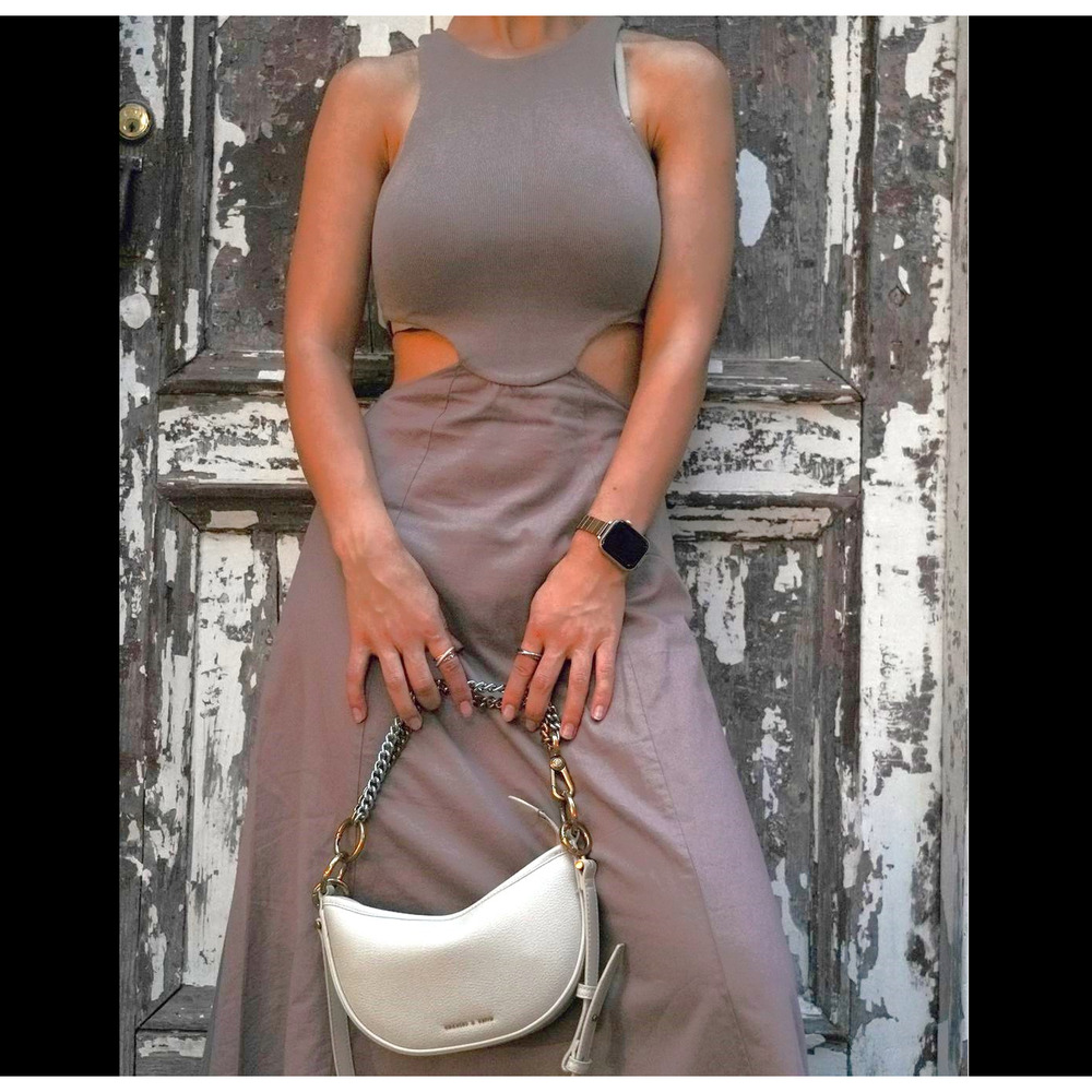 ZARA Cut-Out Midi Dress NWT - Picture 10 of 16